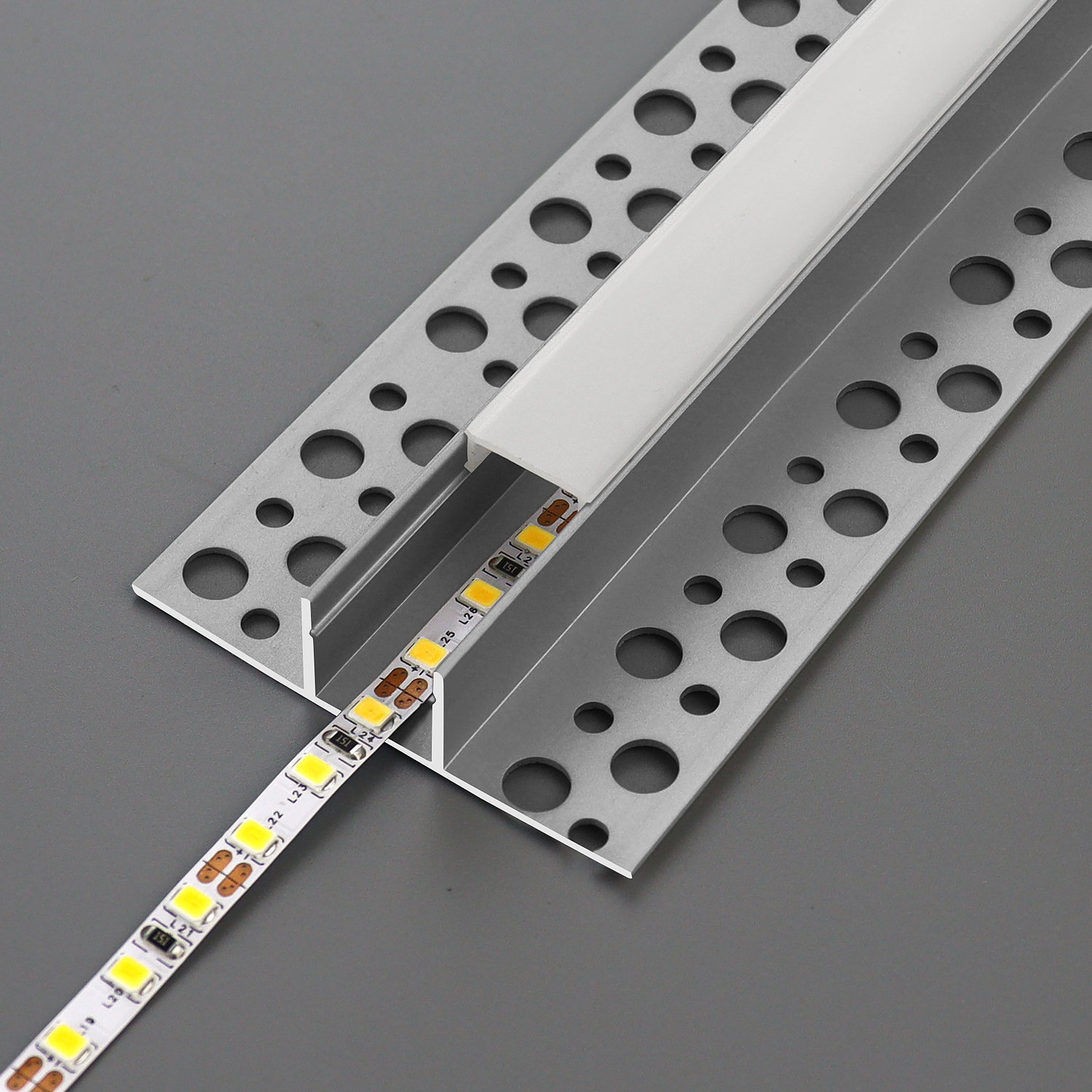 Premium Aluminum Surface-Mounted LED Strip Light Profile for Indoor Decoration