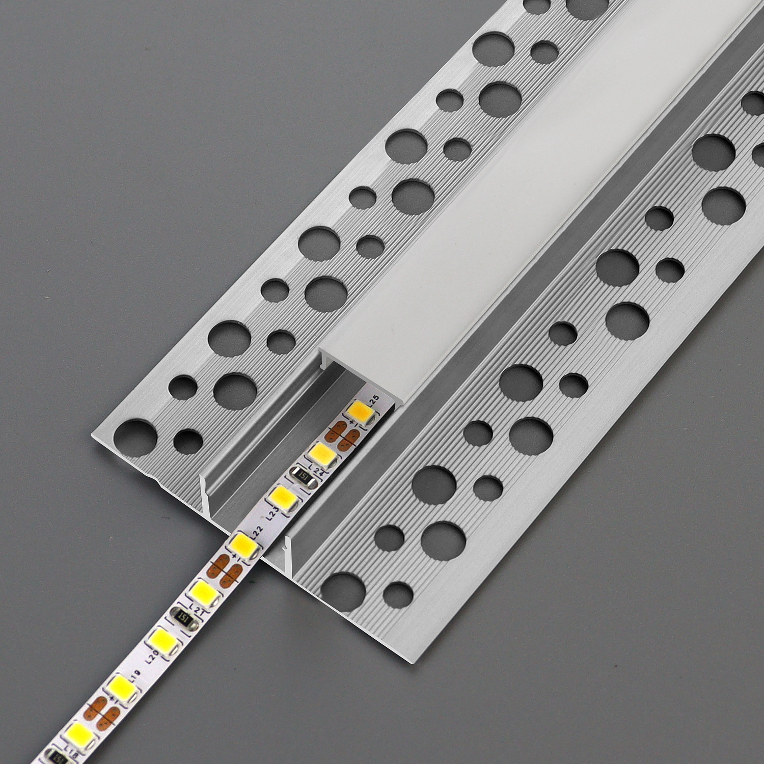 Aluminum Profile LED Strip Lights with Recessed Design