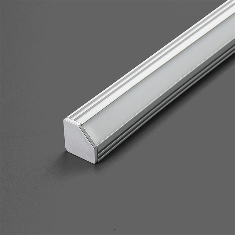 Custom Tapered LED Hard Light Strip Housing for Corner Office Lighting