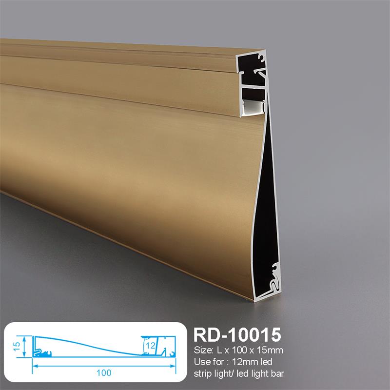 LED Linear Light Aluminum Groove Skirting Line Wall Panel Invisible wall Corner Metal Anchor line