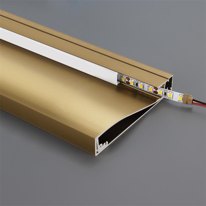 LED Linear Light Aluminum Groove Skirting Line Wall Panel Invisible wall Corner Metal Anchor line