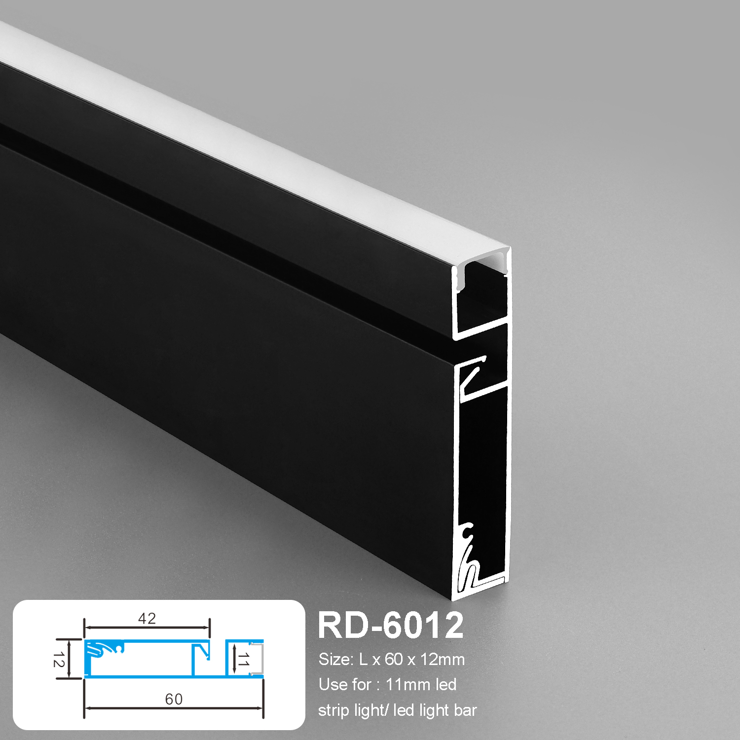 60x12 Home Lighting Use Aluminum Profile