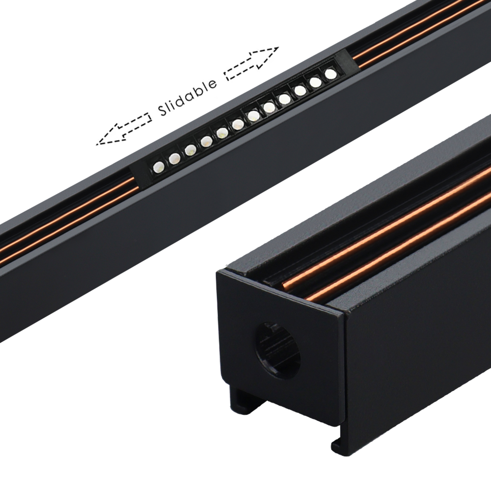 Ultra-Embedded Aluminum Track Lights Rail