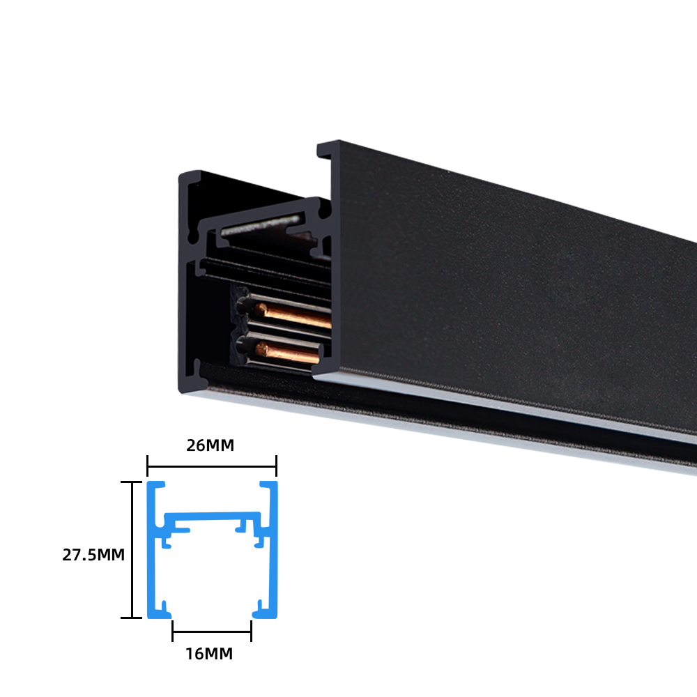 Ultra-Embedded Aluminum Track Lights Rail