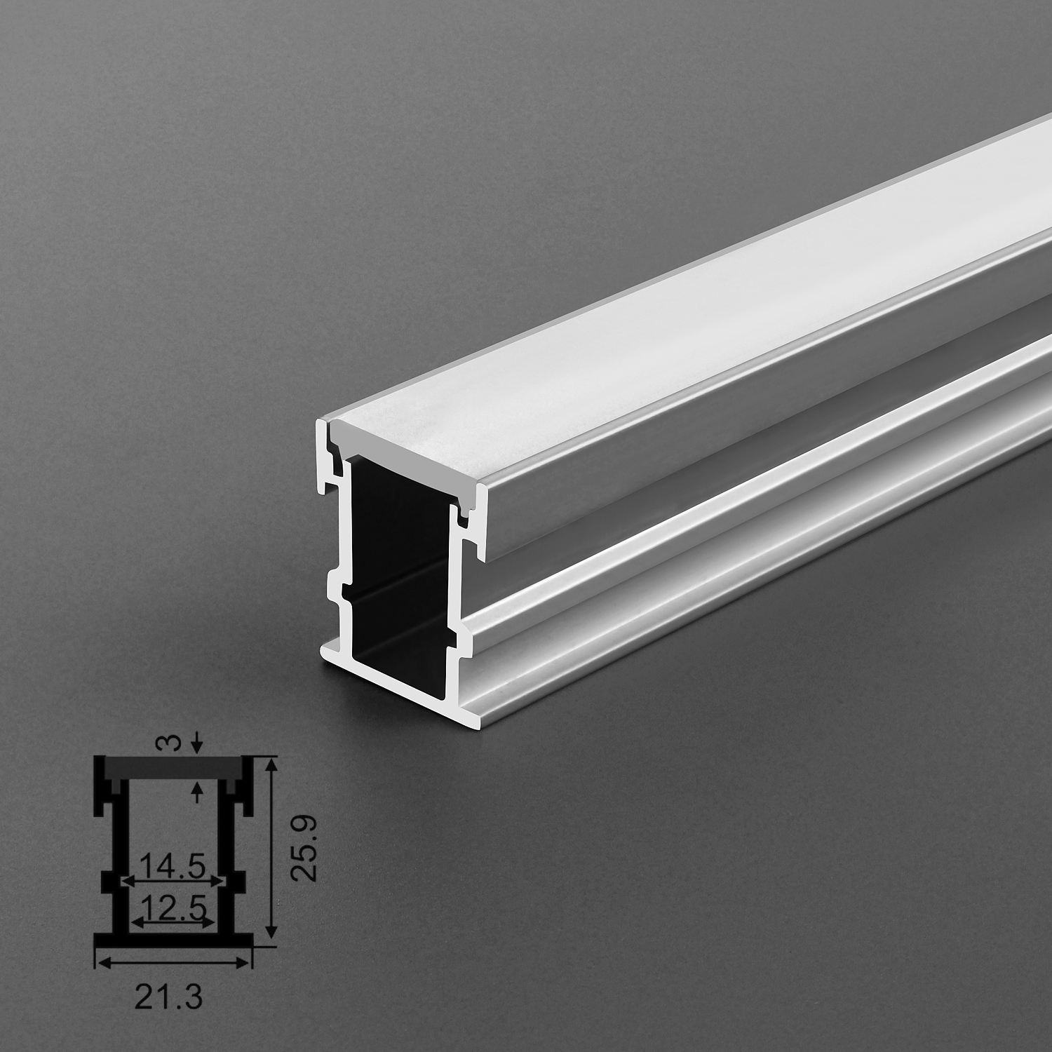 Outdoor Use Lighting Aluminum Profile