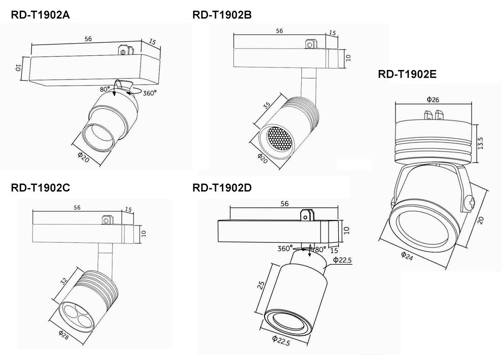 mini track light system