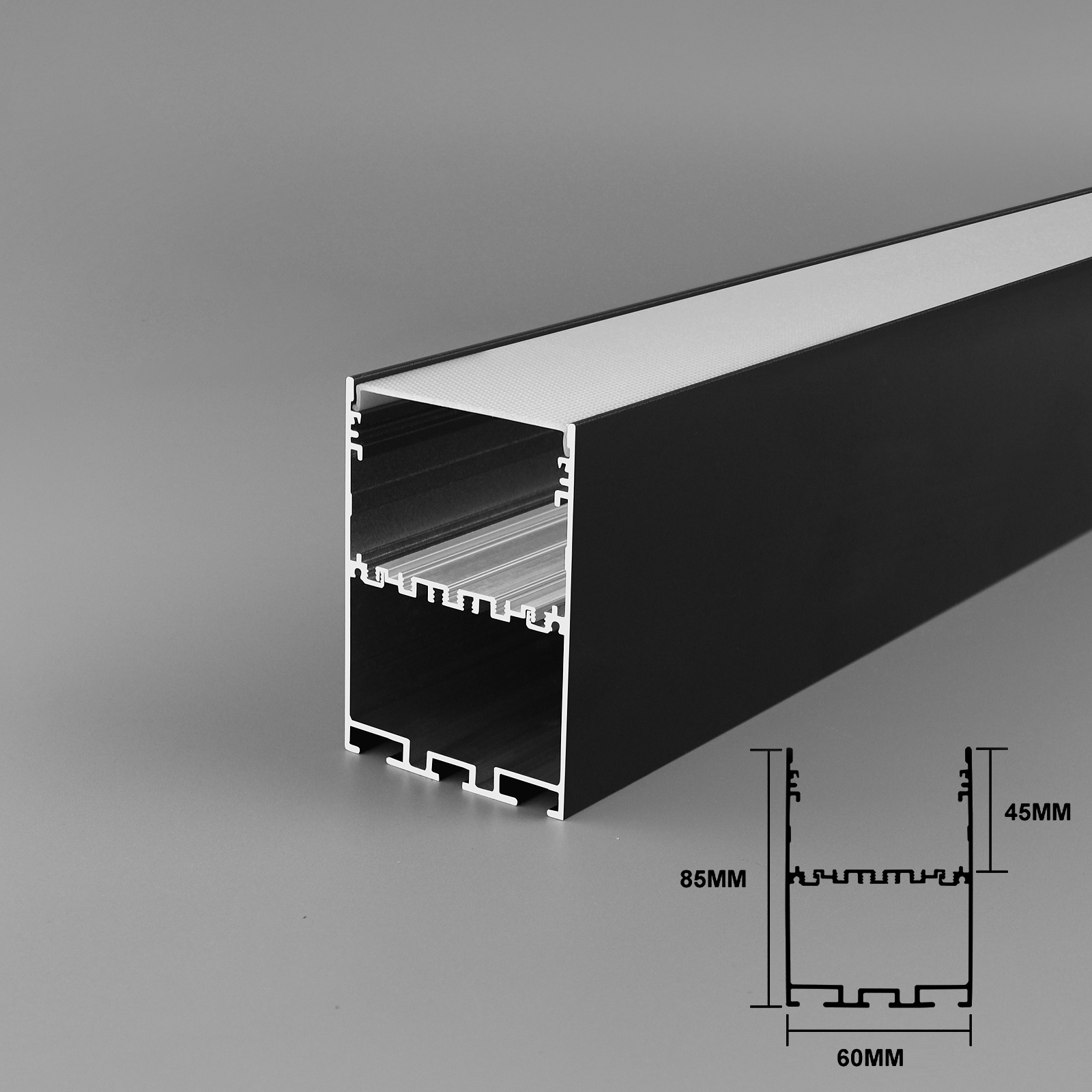 New White Cover Energy Saving Anti Dazzle LED Linear Light Aluminum Profile for Meeting Room Lights