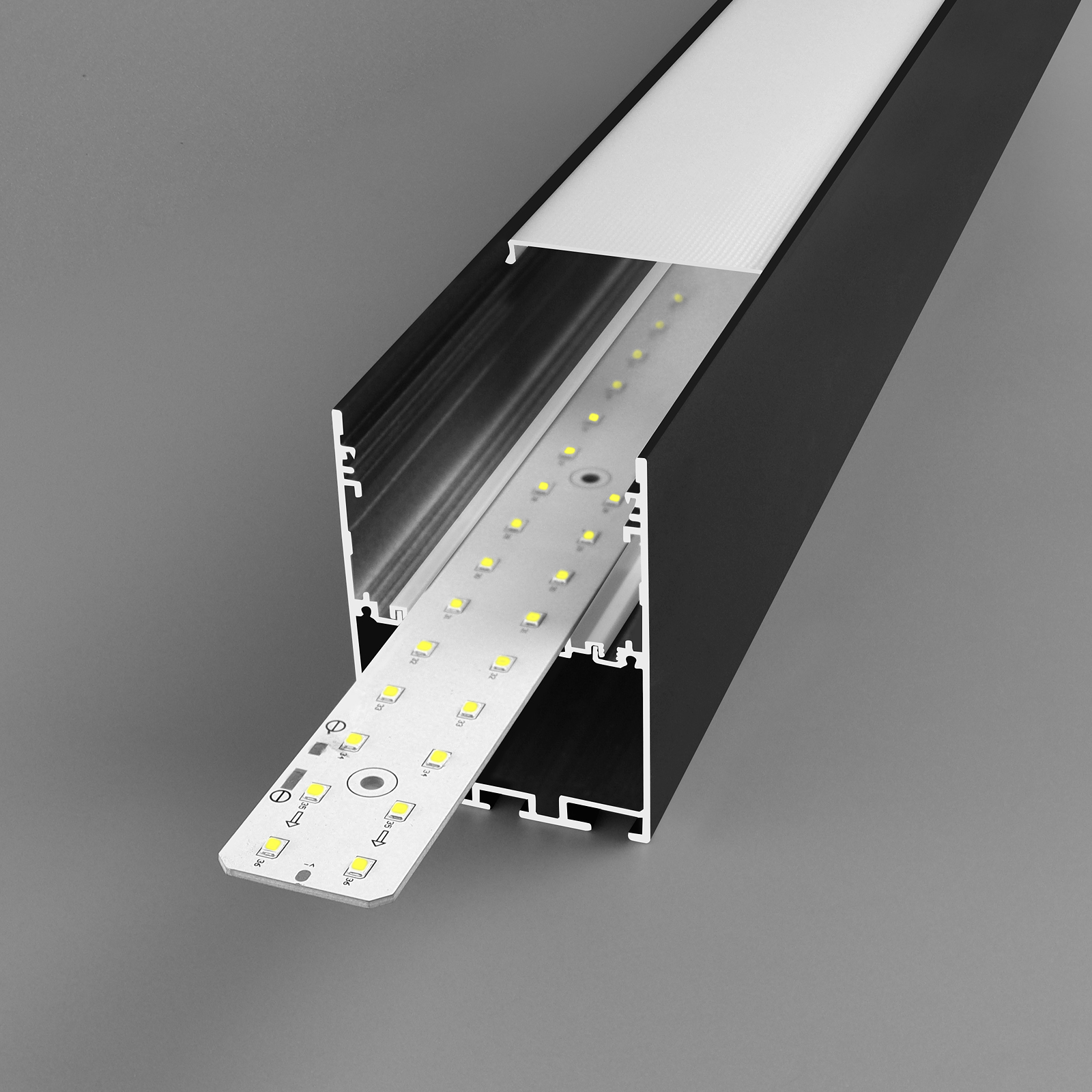 New White Cover Energy Saving Anti Dazzle LED Linear Light Aluminum Profile for Meeting Room Lights