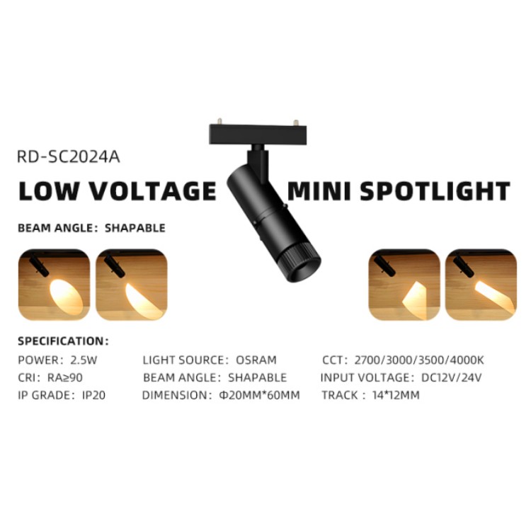 LED Track Mini Spotlight with Cutting-Edge Beam Control