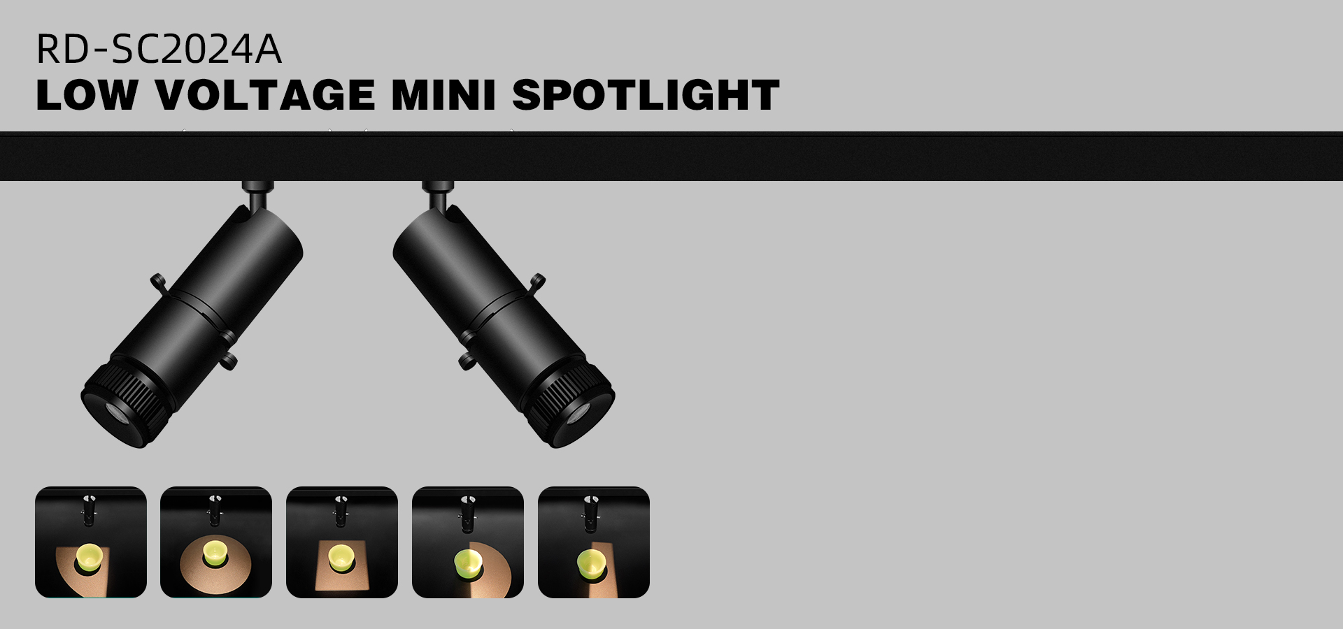 Beam Angle Shapable LED Track Light Spotlight