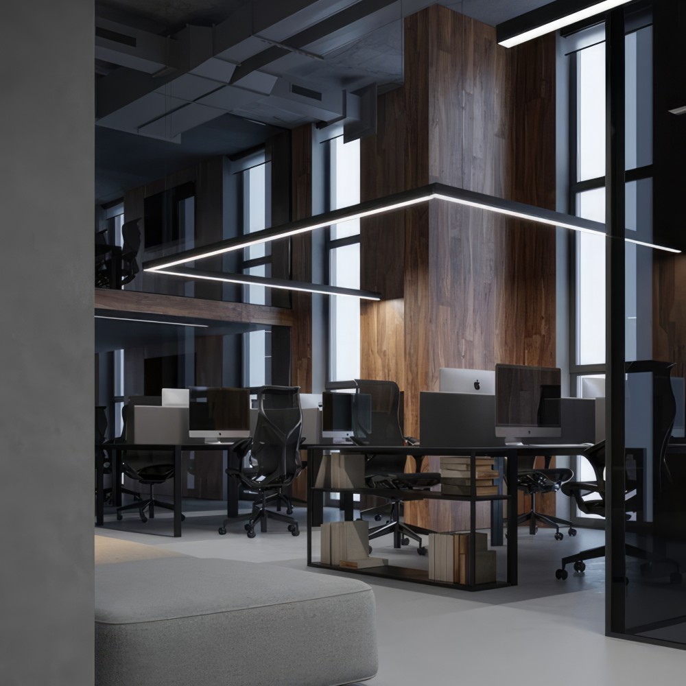 RD8560 Office Lighting Anti-glare LED Profile Light with White Cover