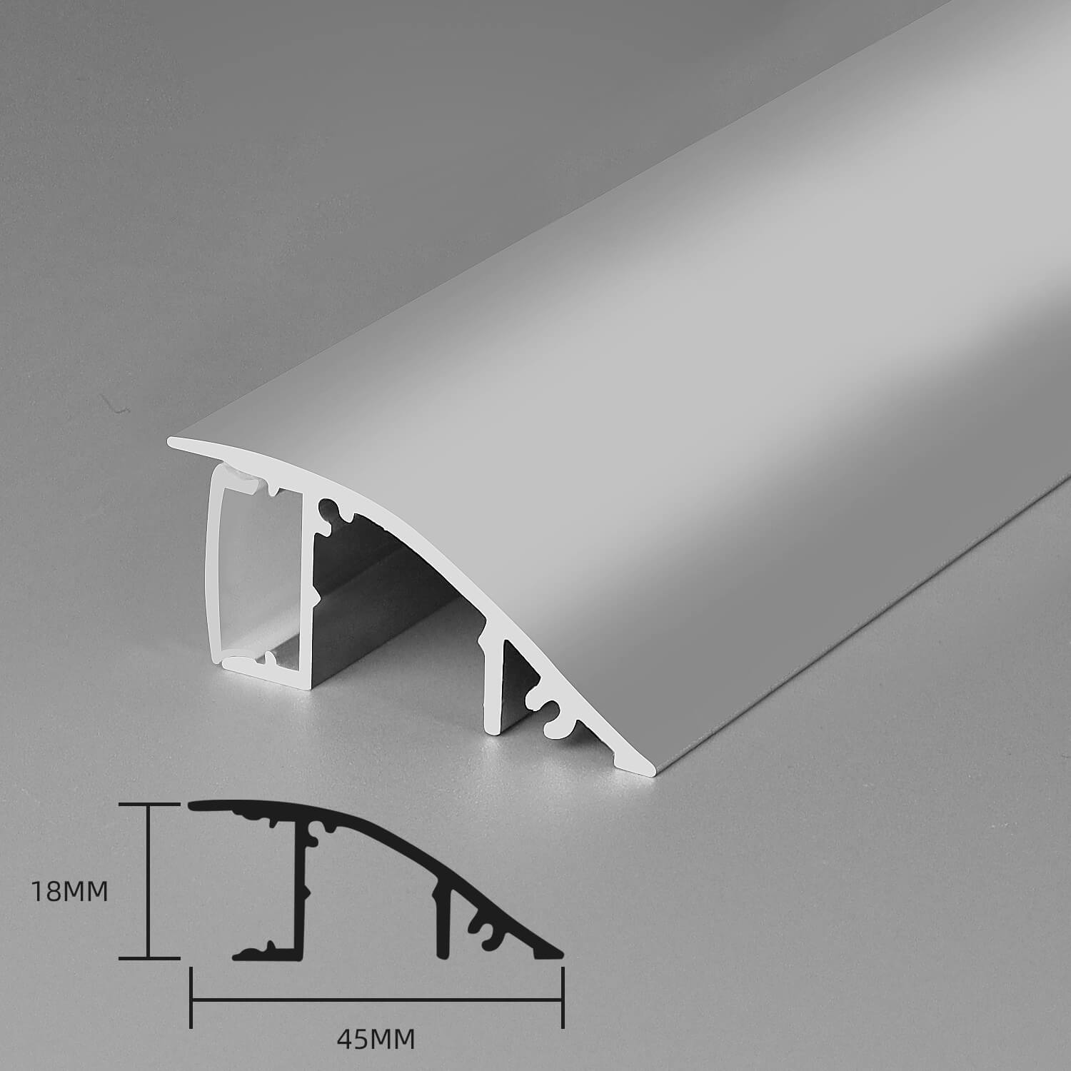 Wall Ambient LED Aluminum Profile 45x18