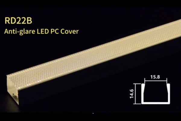 LED Profile with Anti-Glare Optical Cover