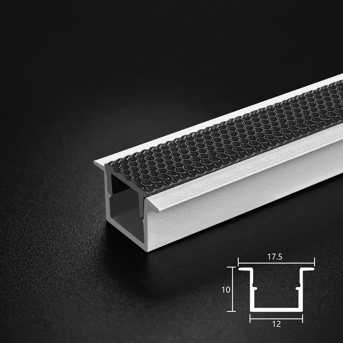 LED Profile for Ultra Uniform Light with Anti Glare PC Cover