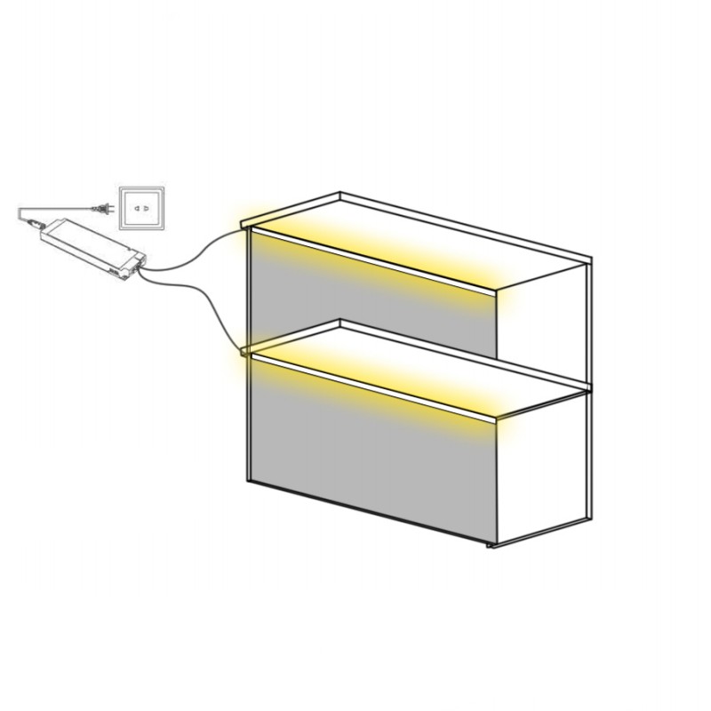 RD-4512 Solder Free LED Profile Light Angle Adjustable
