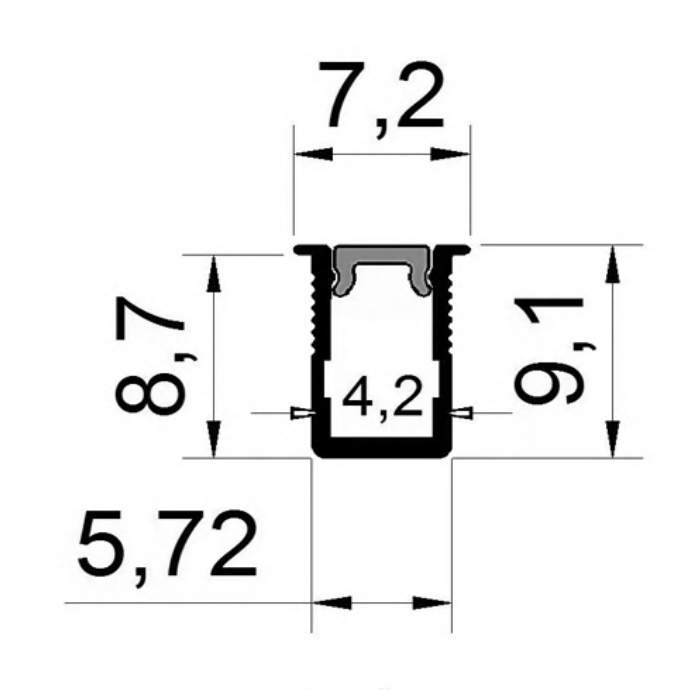 RD-C0609 Length Customizable Solderless LED Profile Light