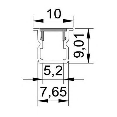 RD-C0809 Slim Linear Lighting LED Profile Fixture