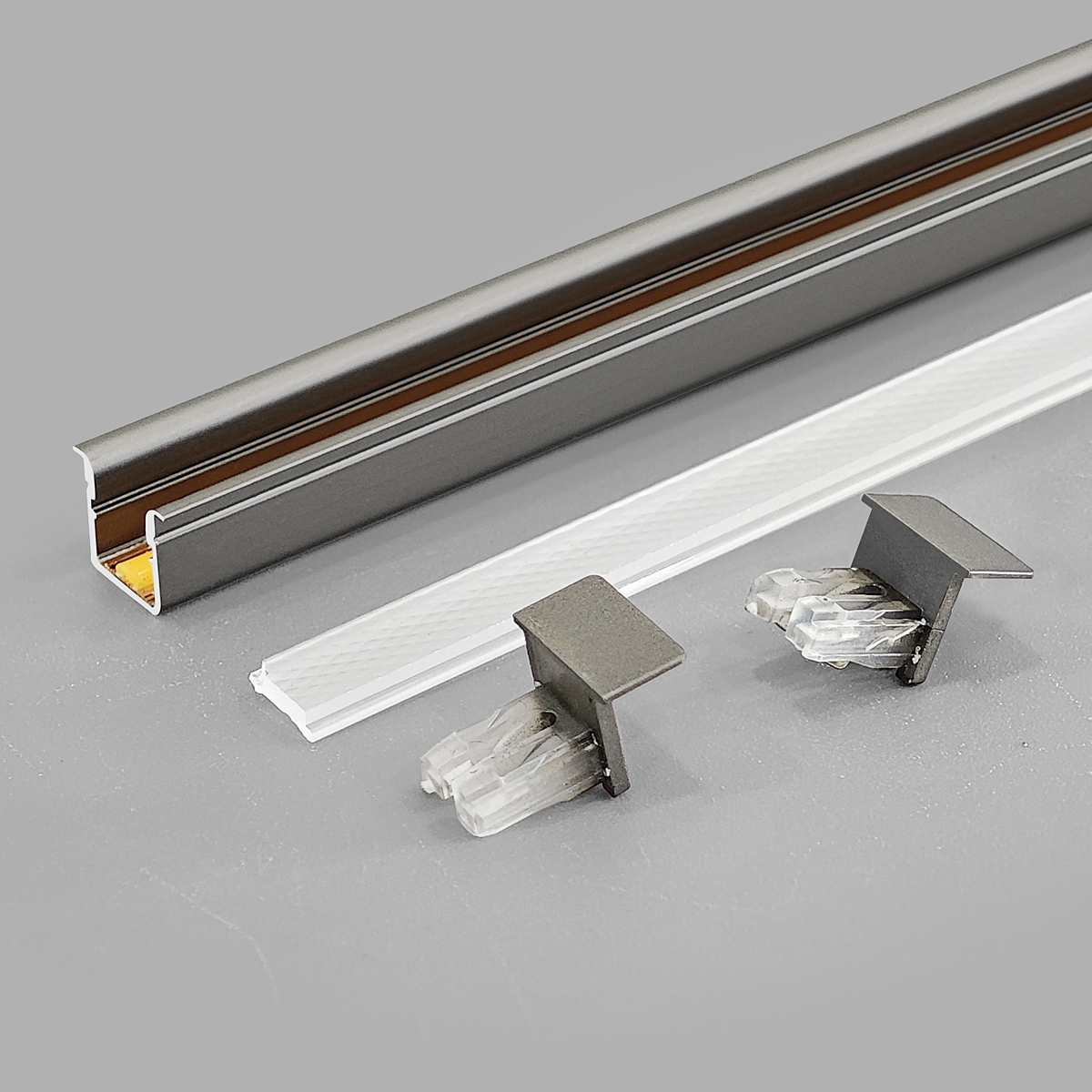 Sleek Linear Lighting Cabinet Recessed LED Aluminum Profile 1010