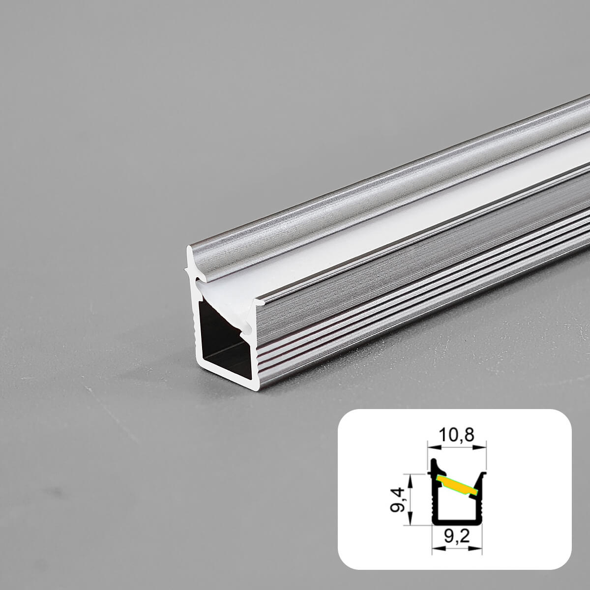 Cabinet Hidden Aluminum LED Profile 4519