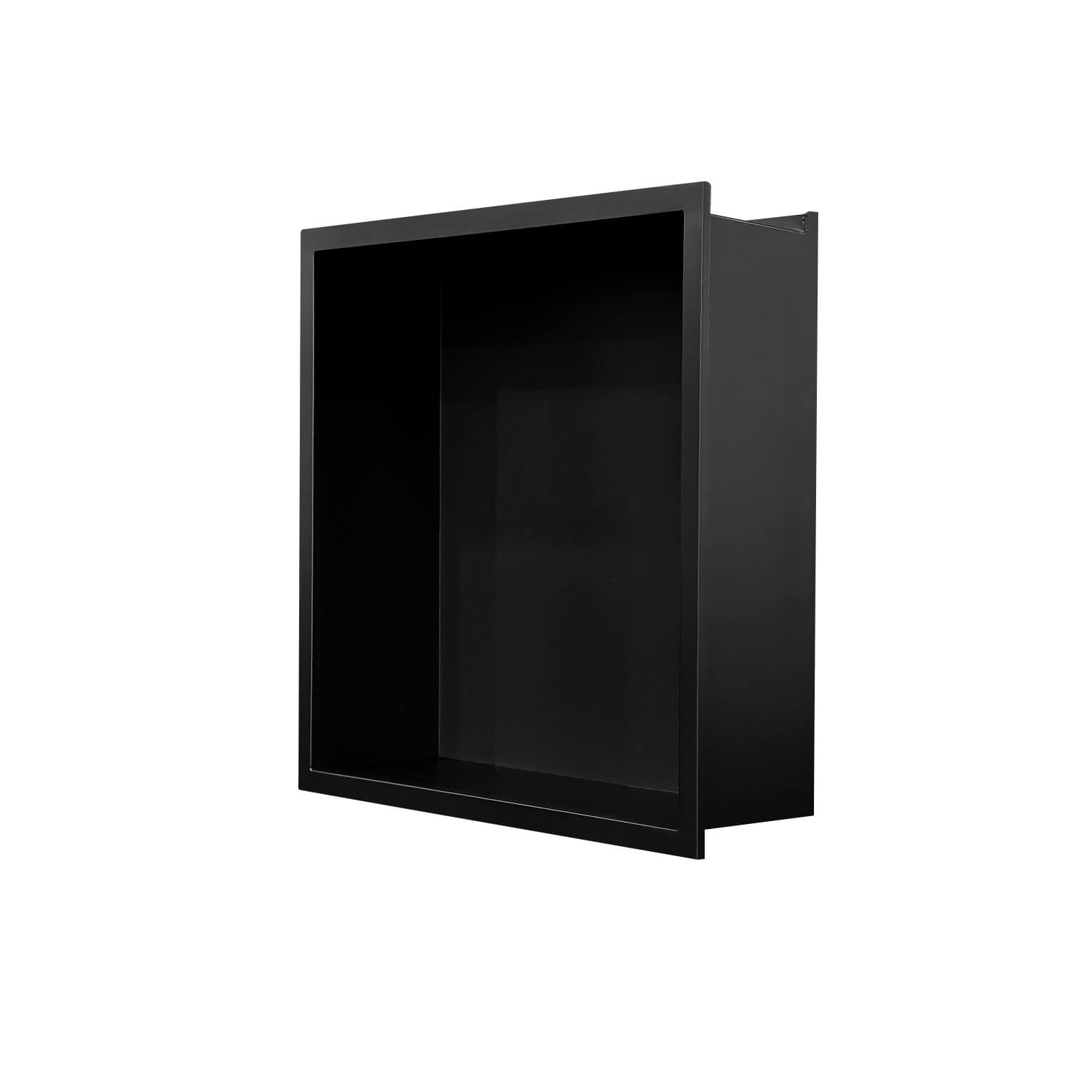 Black Stainless Steel LED Niche for Bathroom Recessed Shelf Storage