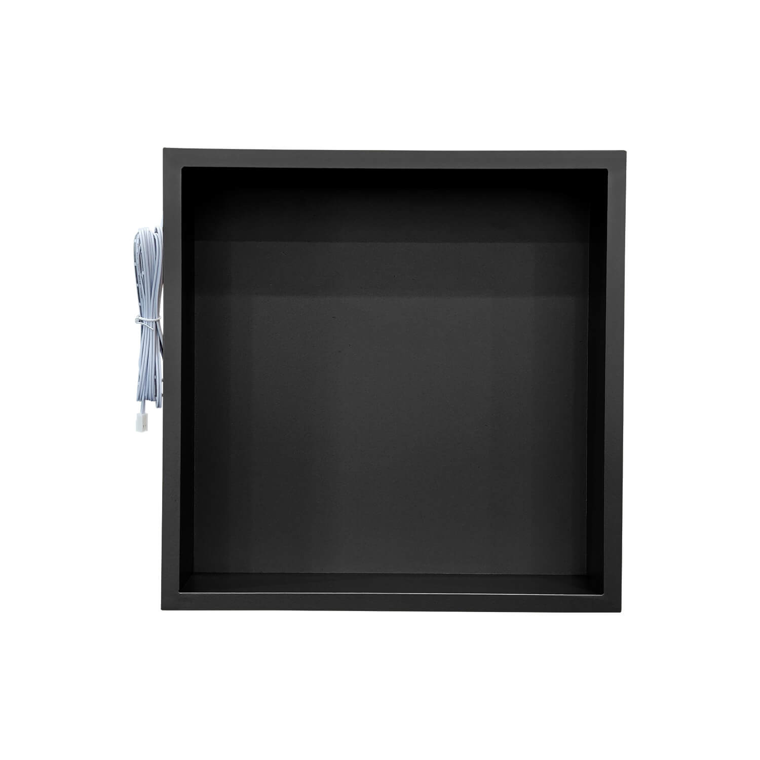 Black Stainless Steel LED Niche for Bathroom Recessed Shelf Storage