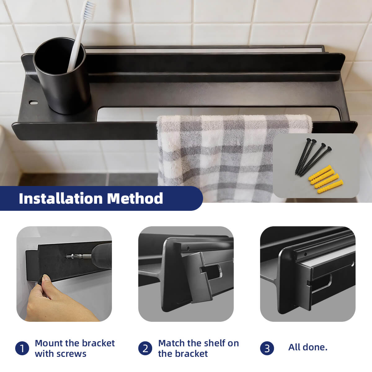 Integrated LED Wall Shelf