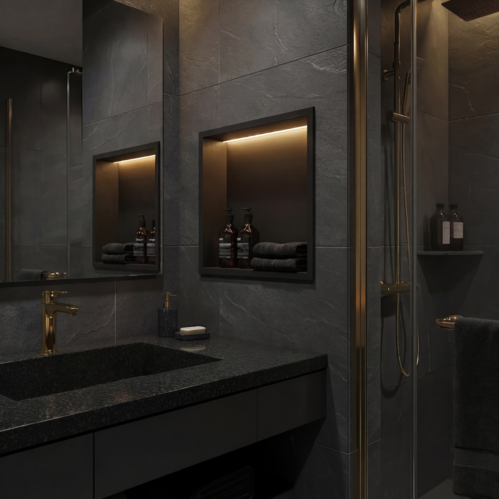 LED Niche for Bathroom Guide Safe Waterproof Spa Like Design