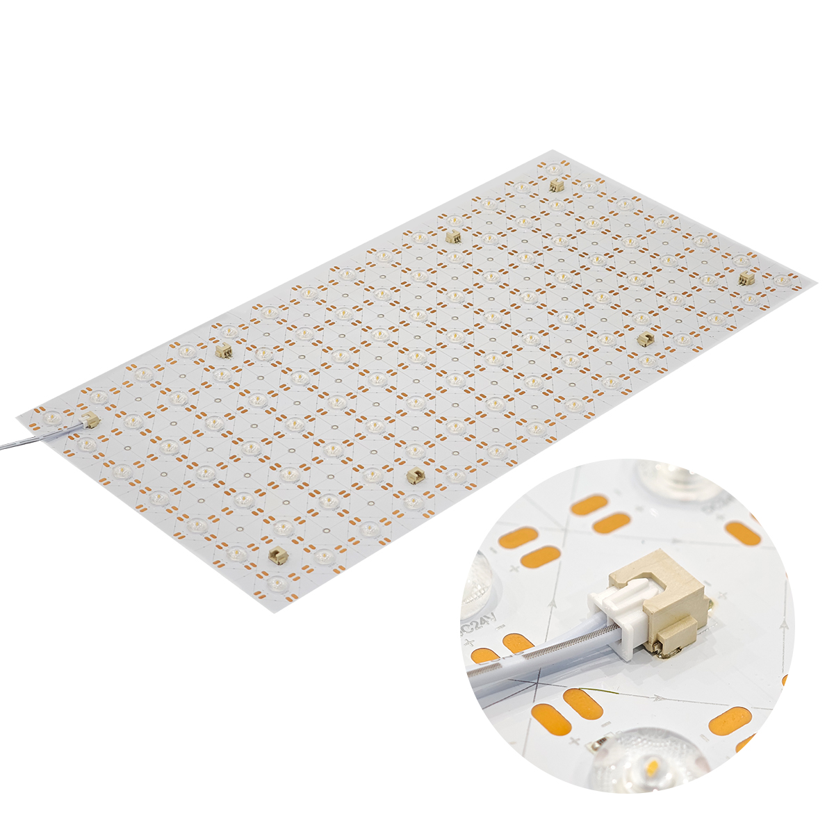 Flexible LED Light Sheet with Lens for Marble Backlighting DC24V 98LEDs Cuttable Dotless Uniform