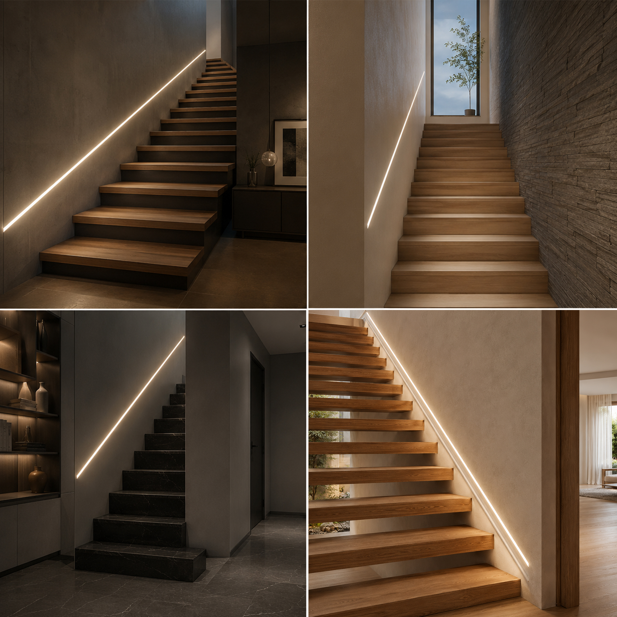 RD-135&times;36 Embedded LED Aluminium Profile 45 Degree Oblique Light For Stair Handrail Wall Washer-SANAG