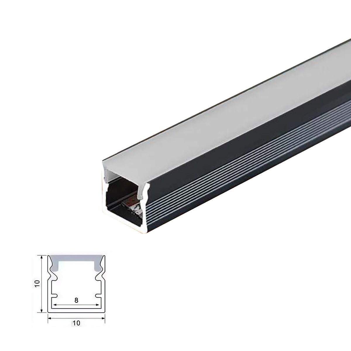 RD-SL1010-Aluminum Channel Recessed Stair LED Light Sequential Step Light Controller Kit
